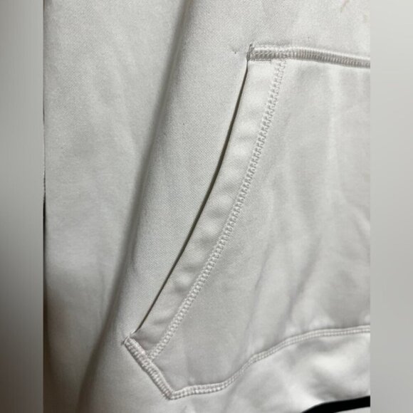 Nike Therma-Fit White Hoodie with Textured Swoosh Logo – Size M - Picture 4 of 13